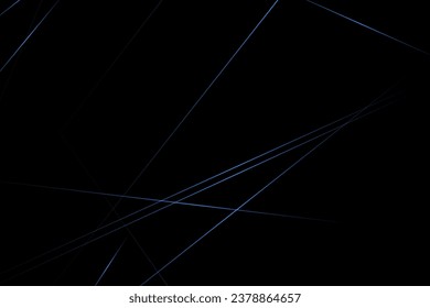Abstract black with blue lines, triangles background modern design. Vector illustration EPS 10.