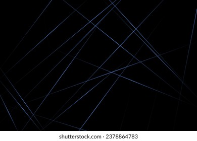 Abstract black with blue lines, triangles background modern design. Vector illustration EPS 10.