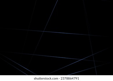 Abstract black with blue lines, triangles background modern design. Vector illustration EPS 10.