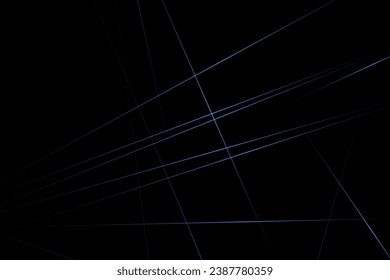 Abstract black with blue lines, triangles background modern design. Vector illustration EPS 10.