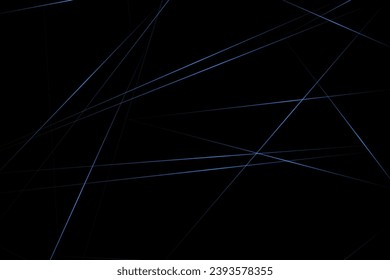 Resumen negro con líneas azules, triángulos de fondo diseño moderno. Ilustración del vector EPS 10.