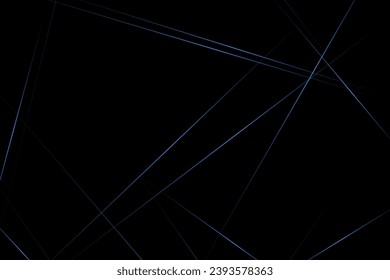 Abstract black with blue lines, triangles background modern design. Vector illustration EPS 10.