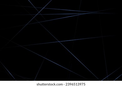 Abstract black with blue lines, triangles background modern design. Vector illustration EPS 10.