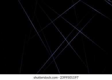 Abstract black with blue lines, triangles background modern design. Vector illustration EPS 10.