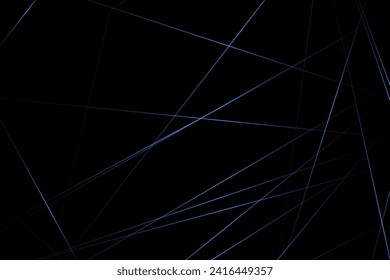 Abstract black with blue lines, triangles background modern design. Vector illustration EPS 10.