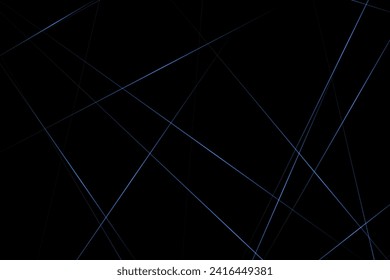 Abstract black with blue lines, triangles background modern design. Vector illustration EPS 10.