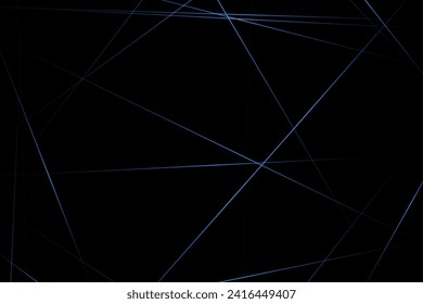 Abstract black with blue lines, triangles background modern design. Vector illustration EPS 10.