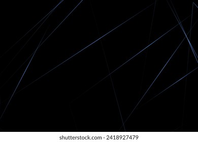 Abstract black with blue lines, triangles background modern design. Vector illustration EPS 10.