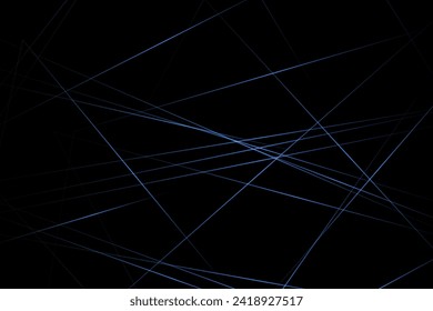Abstract black with blue lines, triangles background modern design. Vector illustration EPS 10.