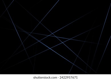 Resumen negro con líneas azules, triángulos de fondo diseño moderno. Ilustración del vector EPS 10.