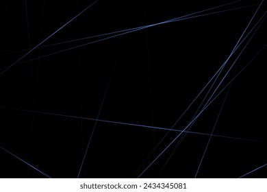 Abstract black with blue lines, triangles background modern design. Vector illustration EPS 10.
