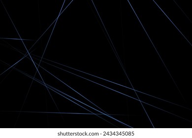 Abstract black with blue lines, triangles background modern design. Vector illustration EPS 10.