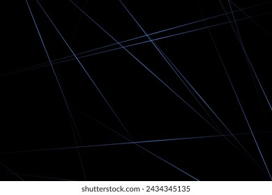Abstract black with blue lines, triangles background modern design. Vector illustration EPS 10.