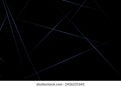 Abstract black with blue lines, triangles background modern design. Vector illustration EPS 10.