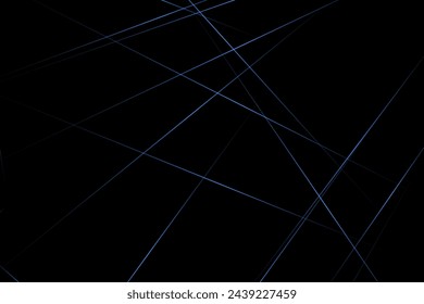 Abstract black with blue lines, triangles background modern design. Vector illustration EPS 10.