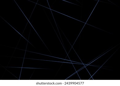 Abstract black with blue lines, triangles background modern design. Vector illustration EPS 10.