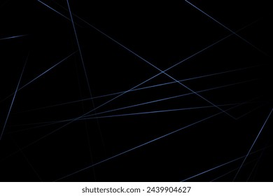 Abstract black with blue lines, triangles background modern design. Vector illustration EPS 10.