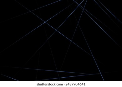 Abstract black with blue lines, triangles background modern design. Vector illustration EPS 10.