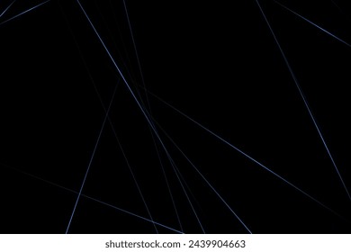 Abstract black with blue lines, triangles background modern design. Vector illustration EPS 10.