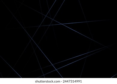 Abstractas negro con líneas azules, triángulos de fondo diseño moderno. Ilustración vectorial EPS 10.