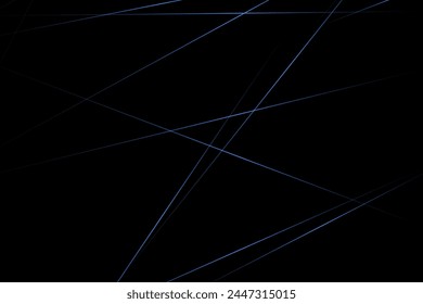 Abstractas negro con líneas azules, triángulos de fondo diseño moderno. Ilustración vectorial EPS 10.