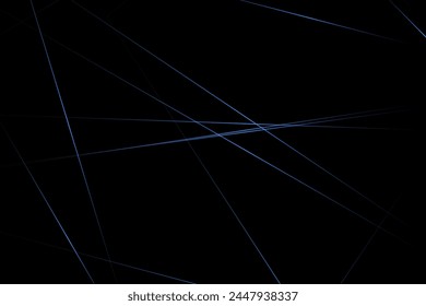 Abstract black with blue lines, triangles background modern design. Vector illustration EPS 10.