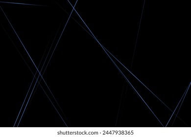 Abstract black with blue lines, triangles background modern design. Vector illustration EPS 10.