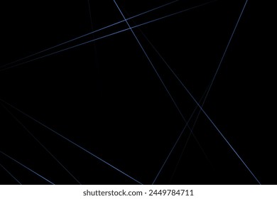 Abstractas negro con líneas azules, triángulos de fondo diseño moderno. Ilustración vectorial EPS 10.