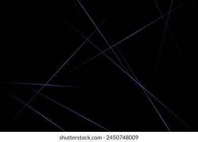 Abstract black with blue lines, triangles background modern design. Vector illustration EPS 10.