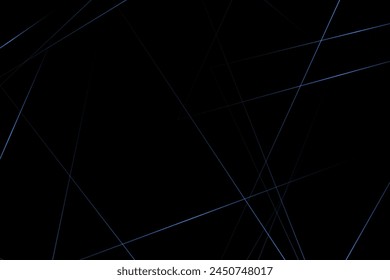 Abstract black with blue lines, triangles background modern design. Vector illustration EPS 10.