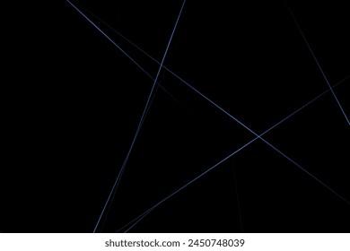 Abstractas negro con líneas azules, triángulos de fondo diseño moderno. Ilustración vectorial EPS 10.