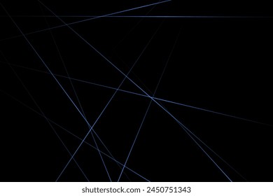 Abstract black with blue lines, triangles background modern design. Vector illustration EPS 10.