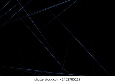 Abstract black with blue lines, triangles background modern design. Vector illustration EPS 10.