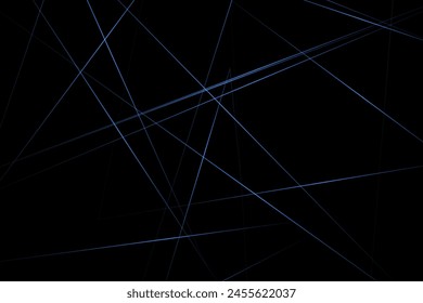 Abstract black with blue lines, triangles background modern design. Vector illustration EPS 10.