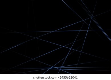 Abstractas negro con líneas azules, triángulos de fondo diseño moderno. Ilustración vectorial EPS 10.