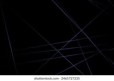 Abstract black with blue lines, triangles background modern design. Vector illustration EPS 10.