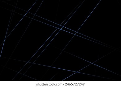 Abstract black with blue lines, triangles background modern design. Vector illustration EPS 10.