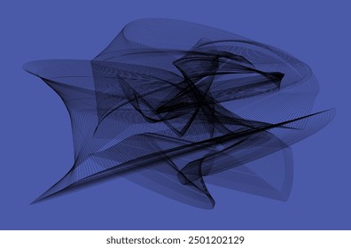 "Abstract Black and Blue Mesh Design – Intricate and Modern Digital Art, Dynamic and Geometric Pattern on Bold Blue Background, Perfect for Creative Projects, Web Design, and Contemporary Art. 