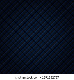 Abstract black and blue subtle lattice square pattern background and texture. Luxury style. Repeat geometric grid. vector illustration