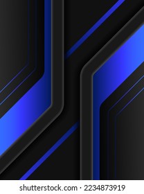 Abstract black and blue technology background