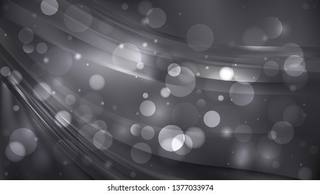 Abstract Black Blurry Lights Background Design