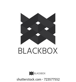 Abstract black box logo. initial Letter X O. flat style Logo Template for software, apps, product, services brand.