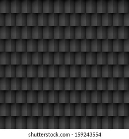 Abstract black brick background. Pattern in geometric style. 