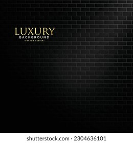 Abstract of Black brick wall texture background, luxury vector illustration