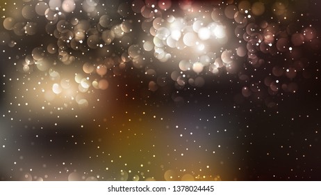 Abstract Black and Brown Blur Lights Background Vector