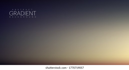 Abstract black and brown blur panoramic gradient background. Vector Illustration. 