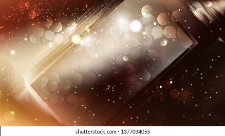 Abstract Black and Brown Blurry Lights Background Vector