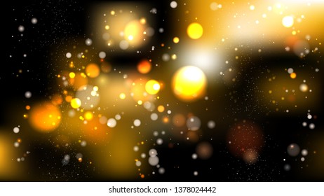 Abstract Black and Brown Blurry Lights Background Illustration