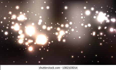 Abstract Black and Brown Bokeh Background Design