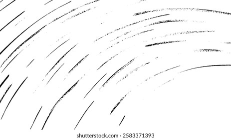 Abstract black brush strokes on a white background, creating a dynamic and artistic effect.